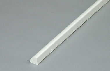0.75 4분의 1 둥근 백색 비닐/내화성 PVC 장식적인 조형