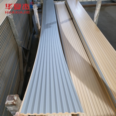 좋은 가격 파란색 표면 Wpc 플루트 벽 패널 고품질 Wpc 패널 실내 장식 온라인으로