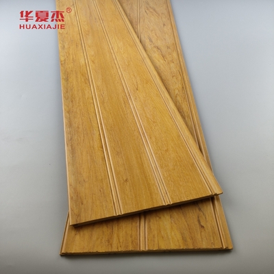 자연 나무 Wpc Wainscoting 패널 방수 Wpc 벽 패널 Wainscot 욕실 장식