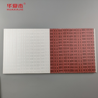 현대적인 디자인 pvc 벽 패널 laminated pvc 패널 호텔 장식용 회색과 빨간색