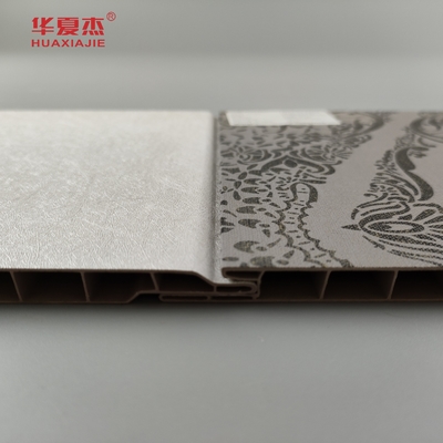 럭셔리 디자인 PVC 벽 패널 laminated 60% PVC 함유물 반 스크래치 PVC 벽 장식 패널