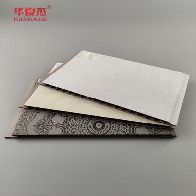 럭셔리 디자인 PVC 벽 패널 laminated 60% PVC 함유물 반 스크래치 PVC 벽 장식 패널