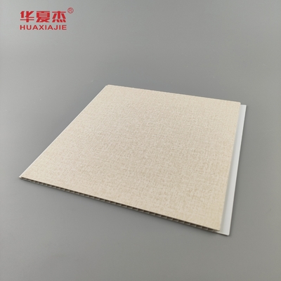 새로운 디자인 laminated 250x5mm pvc 벽 패널 나무 곡물 천장 패널 실내 및 외관 장식