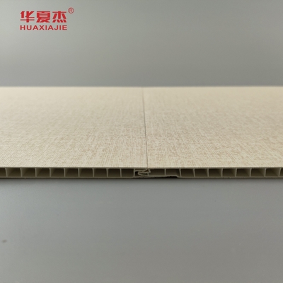 새로운 디자인 laminated 250x5mm pvc 벽 패널 나무 곡물 천장 패널 실내 및 외관 장식