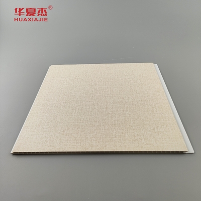 새로운 디자인 laminated 250x5mm pvc 벽 패널 나무 곡물 천장 패널 실내 및 외관 장식