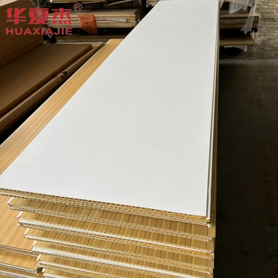 고품질의 흰색 wpc 벽판 600x9mm laminated wpc 보드 방수 장식 재료