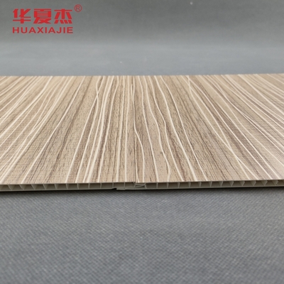 현대 디자인 laminated Pvc 벽 패널 250x5mm Pvc 목재 곡물 패널 거실 장식