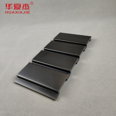 검정색 고광택 PVC 슬랫월 패널, 가정 인테리어용 PVC 차고 패널
