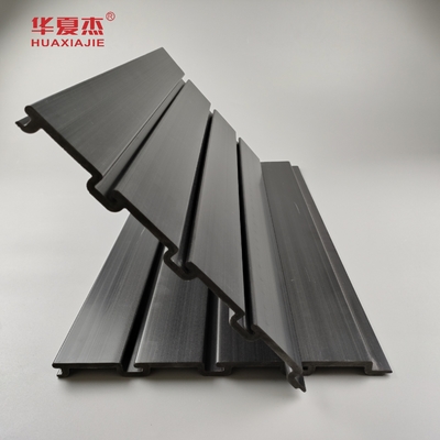 검정색 고광택 PVC 슬랫월 패널, 가정 인테리어용 PVC 차고 패널