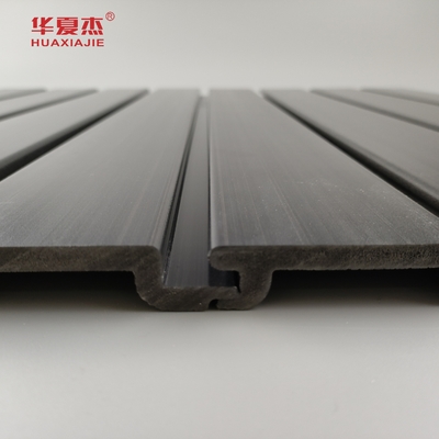 검정색 고광택 PVC 슬랫월 패널, 가정 인테리어용 PVC 차고 패널