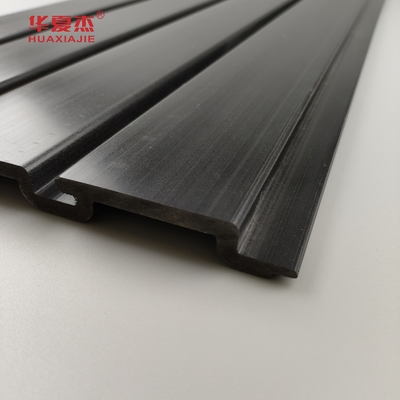검정색 고광택 PVC 슬랫월 패널, 가정 인테리어용 PVC 차고 패널