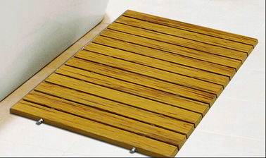 좋은 가격 직사각형 목제 플라스틱 합성 Decking WPC 샤워 매트 80cm x 60cm 온라인으로