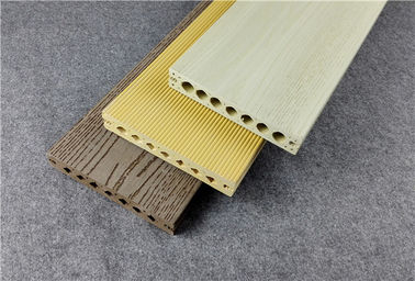 좋은 가격 베이지 Colorable WPC 합성 목제 Decking 높은 내화성 온라인으로