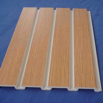 금속 훅과 자연적 나무 무늬 장식적 널빤지 벽 패널 Pvc