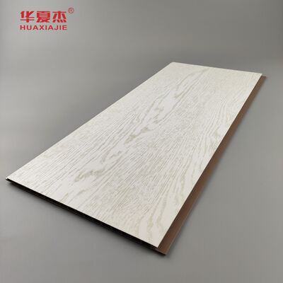 좋은 가격 흰색 나무 곡물 PVC 벽 패널 250mm x 8mm 건물 장식용 살균제 온라인으로
