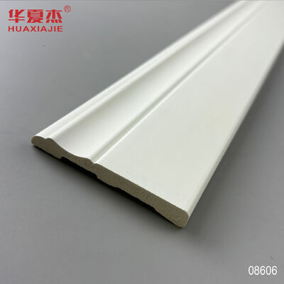 좋은 가격 76x9mm PVC 스커팅 보드 물 막기용 베이스보드 흰색 현대 온라인으로